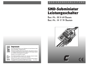 SMD-Subminiatur Leistungsschalter