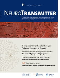 NeuroTransmitter vom Juni 2011