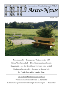Ausgabe September 2014 - Sternwarte Bieselsberg