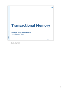 Transactional Memory (TM)
