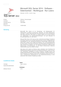 Microsoft SQL Server 2014 - Software