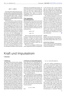 Kraft und Impulsstrom - Der Karlsruher Physikkurs