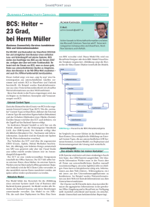 BCS: Heiter – 23 Grad, bei Herrn Müller