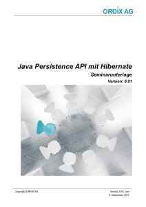 Java Persistence API mit Hibernate