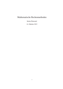 Mathematische Rechenmethoden - ThEP