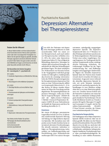 Depression: Alternative bei Therapieresistenz
