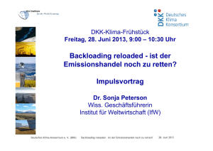 Vortrag Dr. Sonja Peterson - Deutsches Klima Konsortium