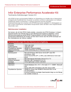 rofessional Services Infor Enterprise Performance Accelerator Kit