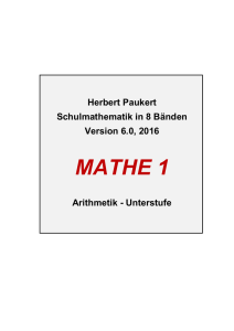 mathe 1 - Herbert Paukert