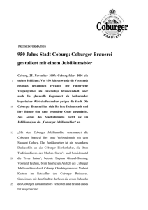 Kulmbacher Bierwoche serviert musikalische Schmankerl zum