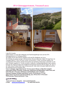 IPA-Gästeappartement / Toscana/Lucca