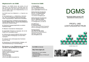 Mitgliedschaft in der DGMS - Deutsche Gesellschaft für