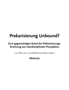 Prekarisierung Unbound? - Humboldt
