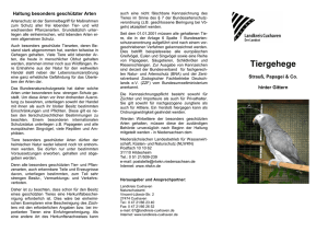 Flyer Tiergehege - beim Landkreis Cuxhaven