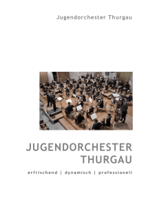 dossier jotg - Jugendorchester Thurgau