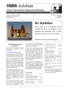 Infoblatt Nr. 25 - Sternwarte Rotgrueb Rümlang