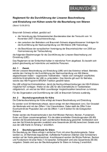 Reglement LBE - Braunvieh Schweiz