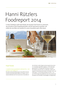 Hanni Rützlers Foodreport 2014
