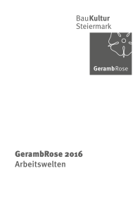 Broschüre der GerambRose 2016 - Baukultur