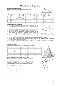 2.11. Aufgaben zur Trigonometrie - Poenitz-net
