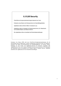 5.3 EJB Security