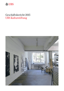 Geschäftsbericht 2013 UBS Kulturstiftung / 1905 KB
