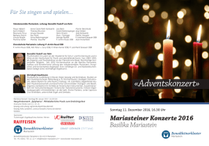 Programm - Kloster Mariastein