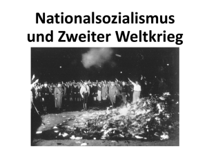 Nationalsozialismus und Zweiter Weltkrieg