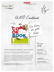 Gusto Cookbook - Verlagsgruppe News