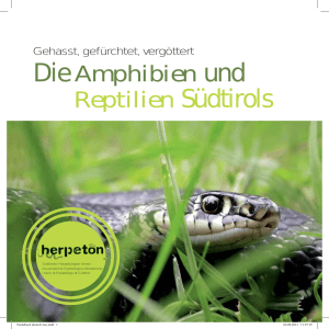 Die Amphibien und Reptilien Südtirols