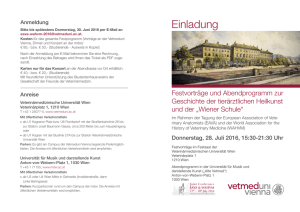 Einladung - Veterinärmedizinische Universität Wien