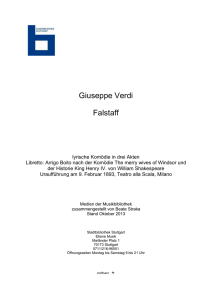 Giuseppe Verdi Falstaff - Stadtbibliothek Stuttgart
