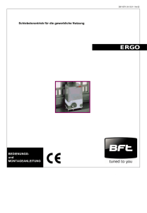 Ergo Prox - BFT Antriebe