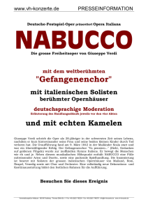 Presse-Info „Nabucco“ - VH