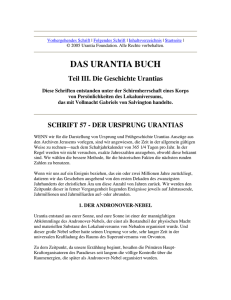 Schrift 57 - Der Ursprung Urantias - Urantia Society of Greater New