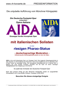 Presse-Info „AIDA“ - VH