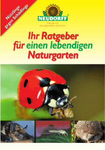 Neudorff Ratgeber Tiere im Naturgarten - Raiffeisen