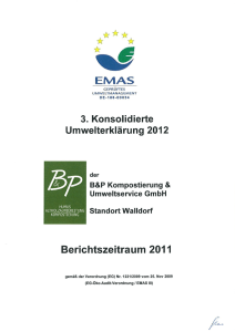 Umwelterklärung 2012