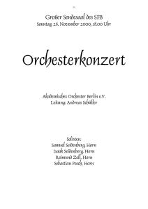 Ouvertüre zur Oper “Genoveva“ op.81