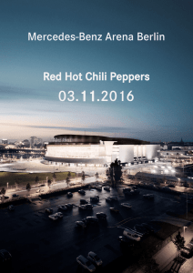 Mercedes-Benz Arena Berlin Red Hot Chili Peppers
