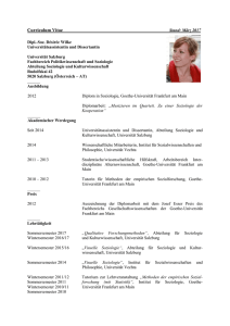 Curriculum Vitae - Universität Salzburg