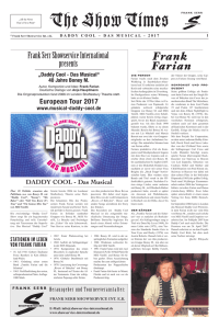 DADDY COOL - THE SHOW TIMES - Frank Serr Showservice Int.