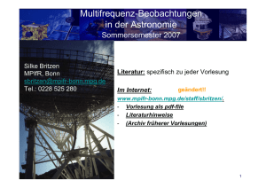 Radio Galaxien - Max Planck Institut für Radioastronomie