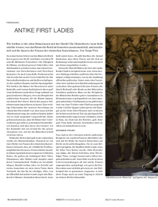 antike first ladies - UZH News