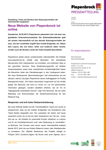 Neue Website von Piepenbrock ist online