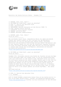 Newsletter des Goethe-Instituts Moskau − Dezember 2012