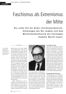 Faschismus als Extremismus der Mitte