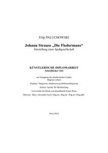Johann Strauss „Die Fledermaus“