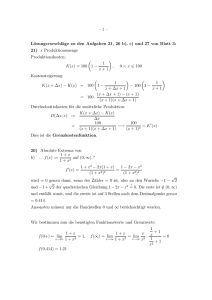 –1– Lösungsvorschläge zu den Aufgaben 21, 26 b), c) und 27 von