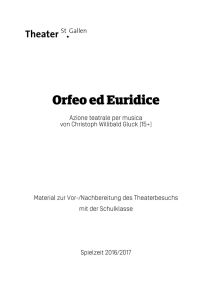 Orfeo ed Euridice - Theater St. Gallen